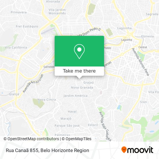Rua Canaã 855 map