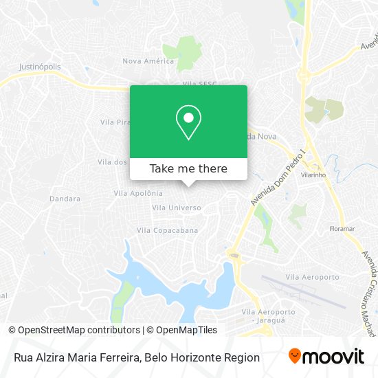 Mapa Rua Alzira Maria Ferreira