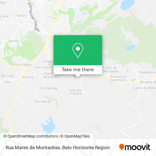 Rua Mares de Montanhas map
