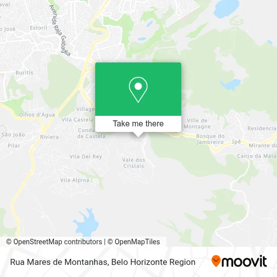 Rua Mares de Montanhas map