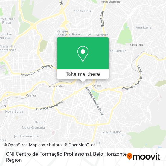 CNI  Centro de Formação Profissional map