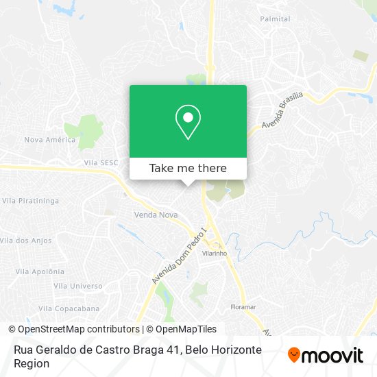 Rua Geraldo de Castro Braga 41 map