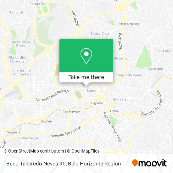 Beco Tancredo Neves 90 map