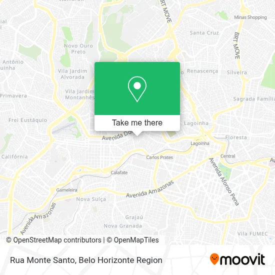 Rua Monte Santo map
