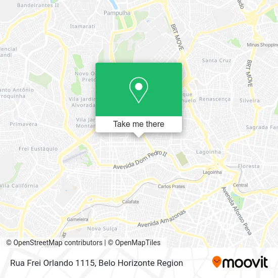 Rua Frei Orlando 1115 map