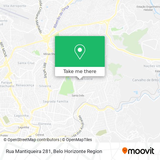 Rua Mantiqueira 281 map