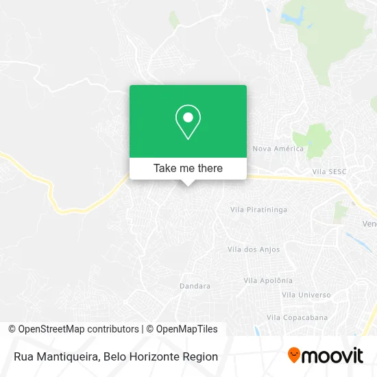Rua Mantiqueira map