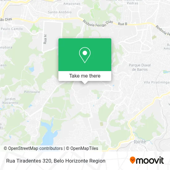 Rua Tiradentes 320 map