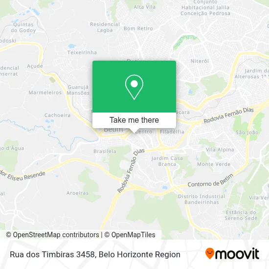 Rua dos Timbiras 3458 map
