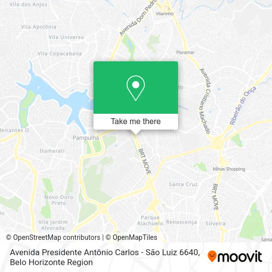 Avenida Presidente Antônio Carlos - São Luiz 6640 map