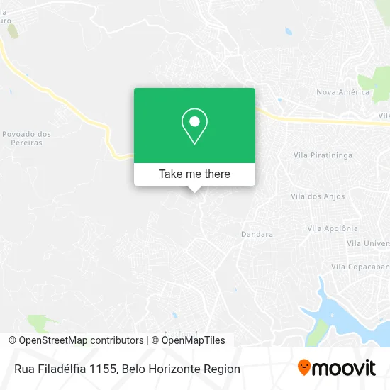 Rua Filadélfia 1155 map