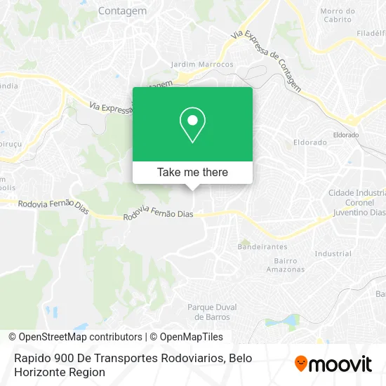 Rapido 900 De Transportes Rodoviarios map