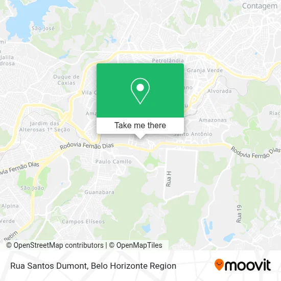 Rua Santos Dumont map