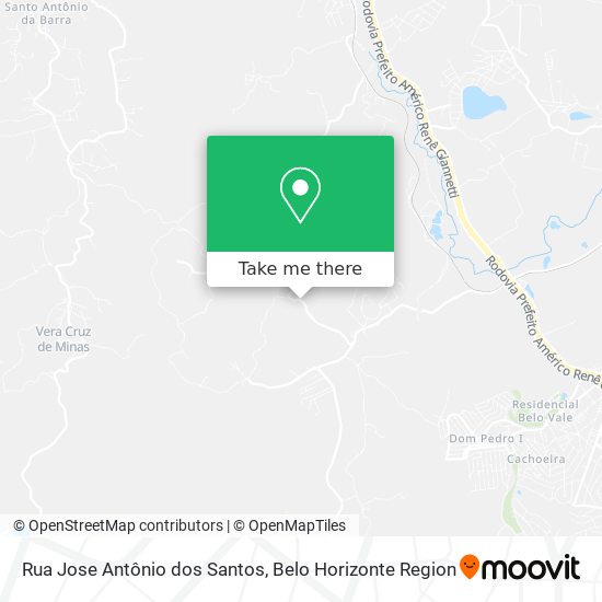 Mapa Rua Jose Antônio dos Santos