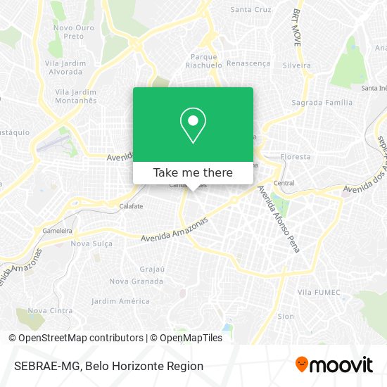 SEBRAE-MG map