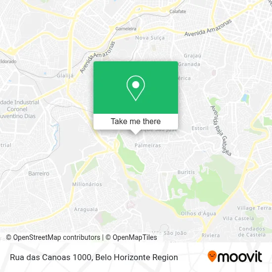 Rua das Canoas 1000 map