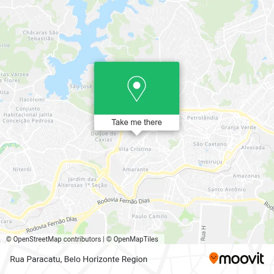 Rua Paracatu map