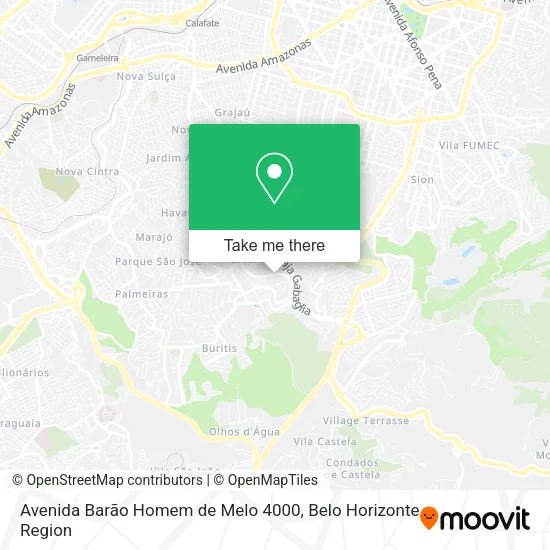 Mapa Avenida Barão Homem de Melo 4000