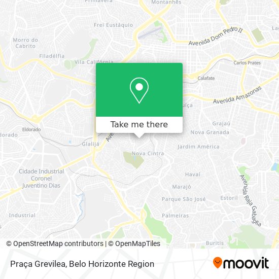 Praça Grevilea map