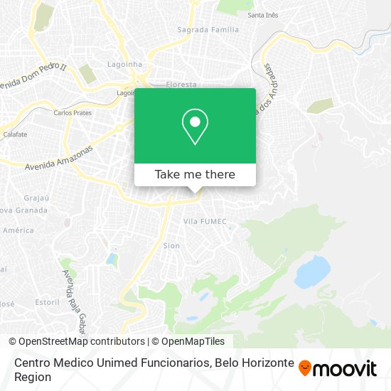 Mapa Centro Medico Unimed Funcionarios