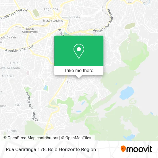 Rua Caratinga 178 map