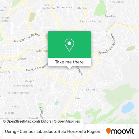 Uemg - Campus Liberdade map