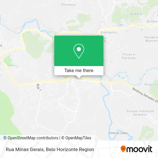 Rua Minas Gerais map