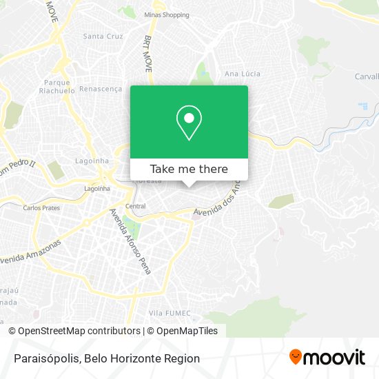 Paraisópolis map