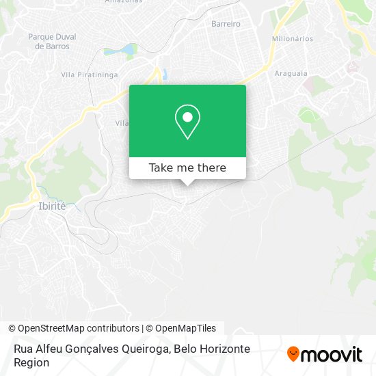 Mapa Rua Alfeu Gonçalves Queiroga