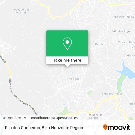 Rua dos Coqueiros map