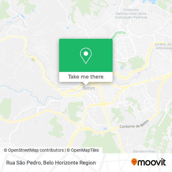 Rua São Pedro map