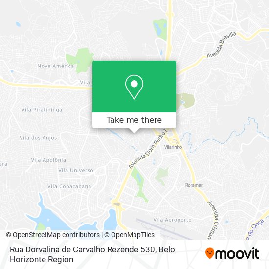 Rua Dorvalina de Carvalho Rezende 530 map