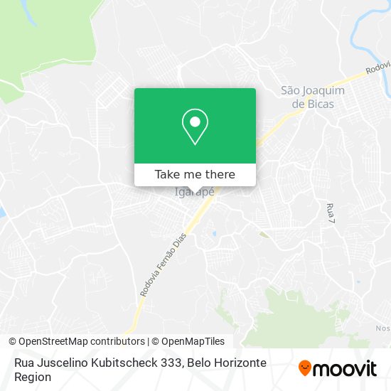 Rua Juscelino Kubitscheck 333 map