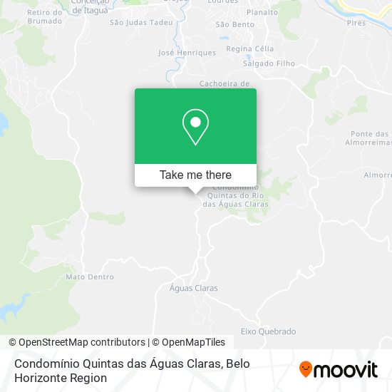 Condomínio Quintas das Águas Claras map