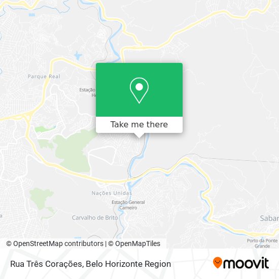 Rua Três Corações map