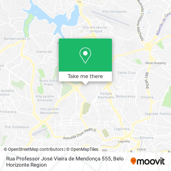 Mapa Rua Professor José Vieira de Mendonça 555