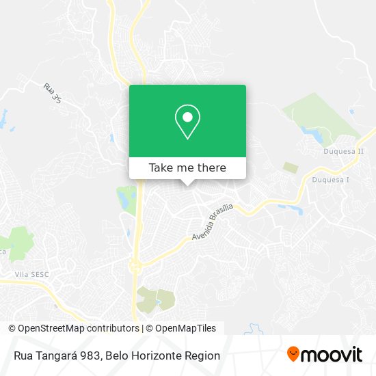 Rua Tangará 983 map