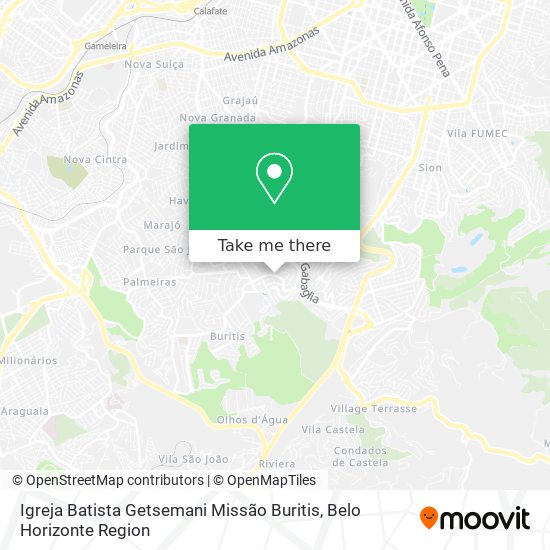 Igreja Batista Getsemani Missão Buritis map