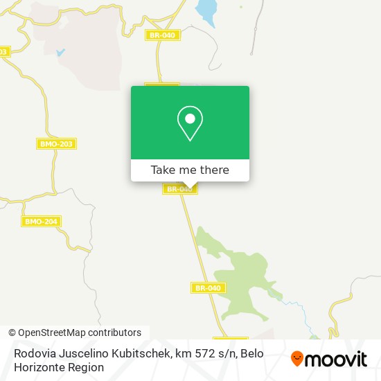 Rodovia Juscelino Kubitschek, km 572 s / n map