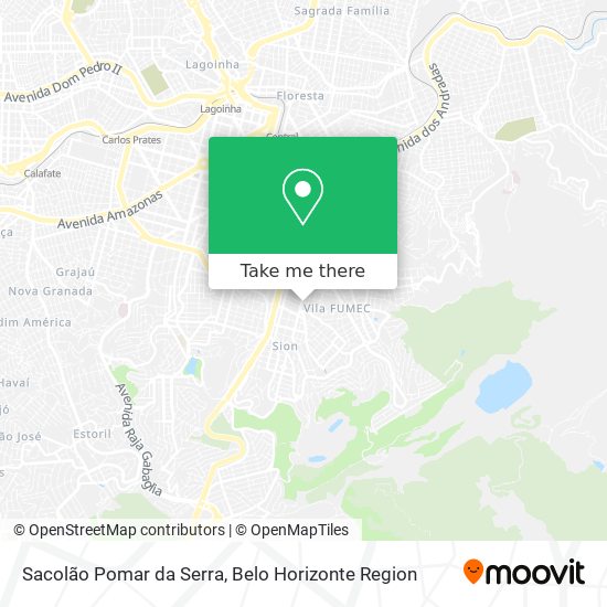 Mapa Sacolão Pomar da Serra