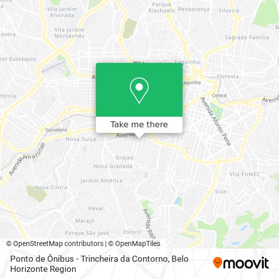 Ponto de Ônibus - Trincheira da Contorno map