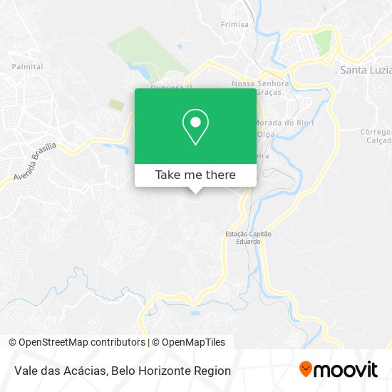 Vale das Acácias map