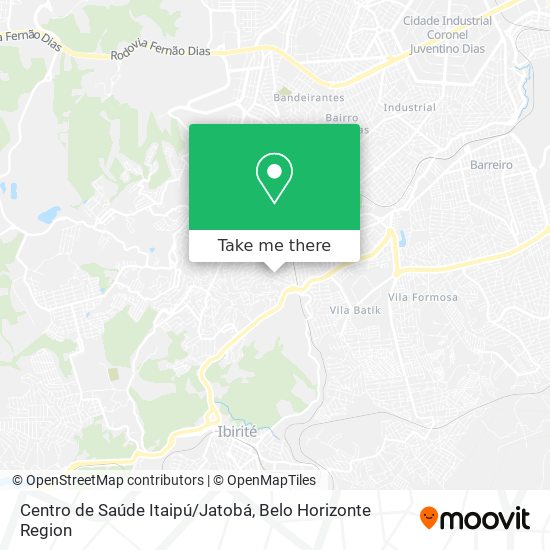 Centro de Saúde Itaipú/Jatobá map