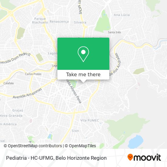 Pediatria - HC-UFMG map