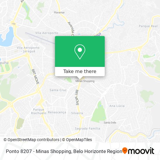 Ponto 8207 - Minas Shopping map