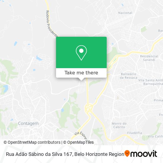 Rua Adão Sábino da Silva 167 map