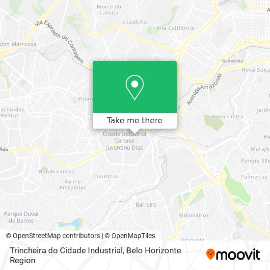 Trincheira do Cidade Industrial map