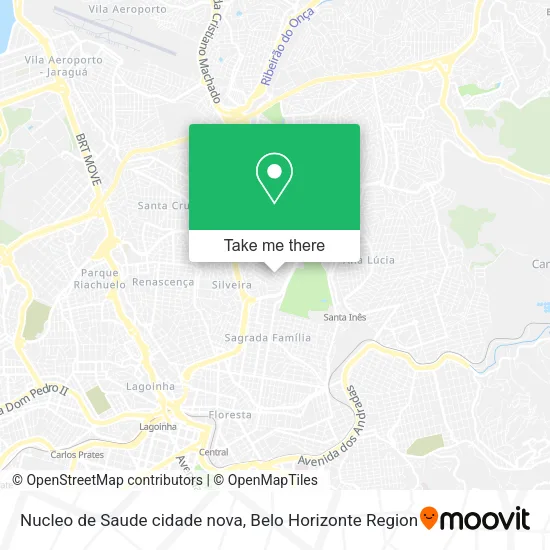 Nucleo de Saude cidade nova map