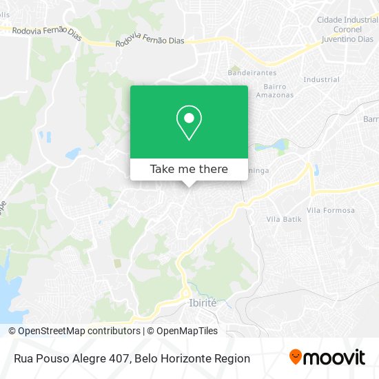Rua Pouso Alegre 407 map