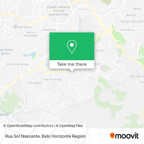 Rua Sol Nascente map